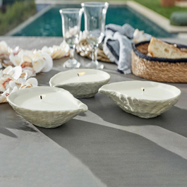 Set di 3 candele Fercé crema