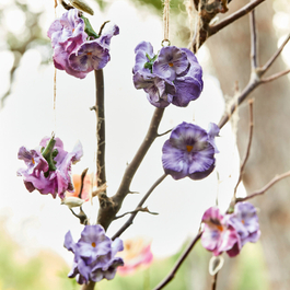 Set di 6 fiori decorativi Jacomo viola