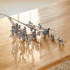 Coppia di rami decorativi Billars blu