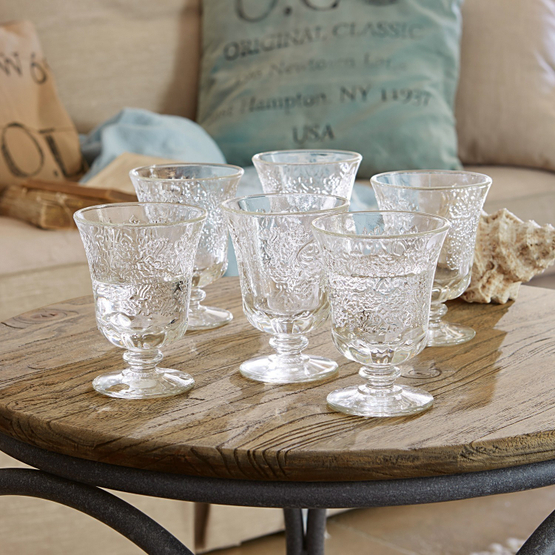 Set di 6 bicchieri da acqua Abèle trasparente