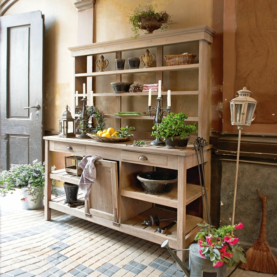 Armadio per il giardinaggio Fallon marrone grigio