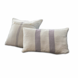 Coppia di copricuscini Lavender bianco/lilla