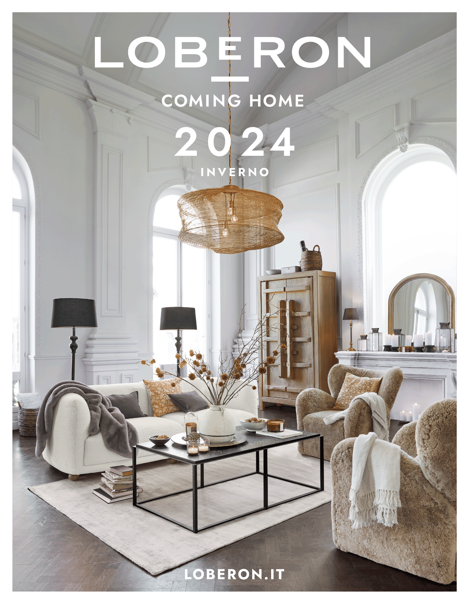 Tenda Loberon Dedwen In Misto Lino E Cotone, Grigio, Con Motivi Toile De Jouy E Nastri Regolabili Per Un Look Vintage E Country